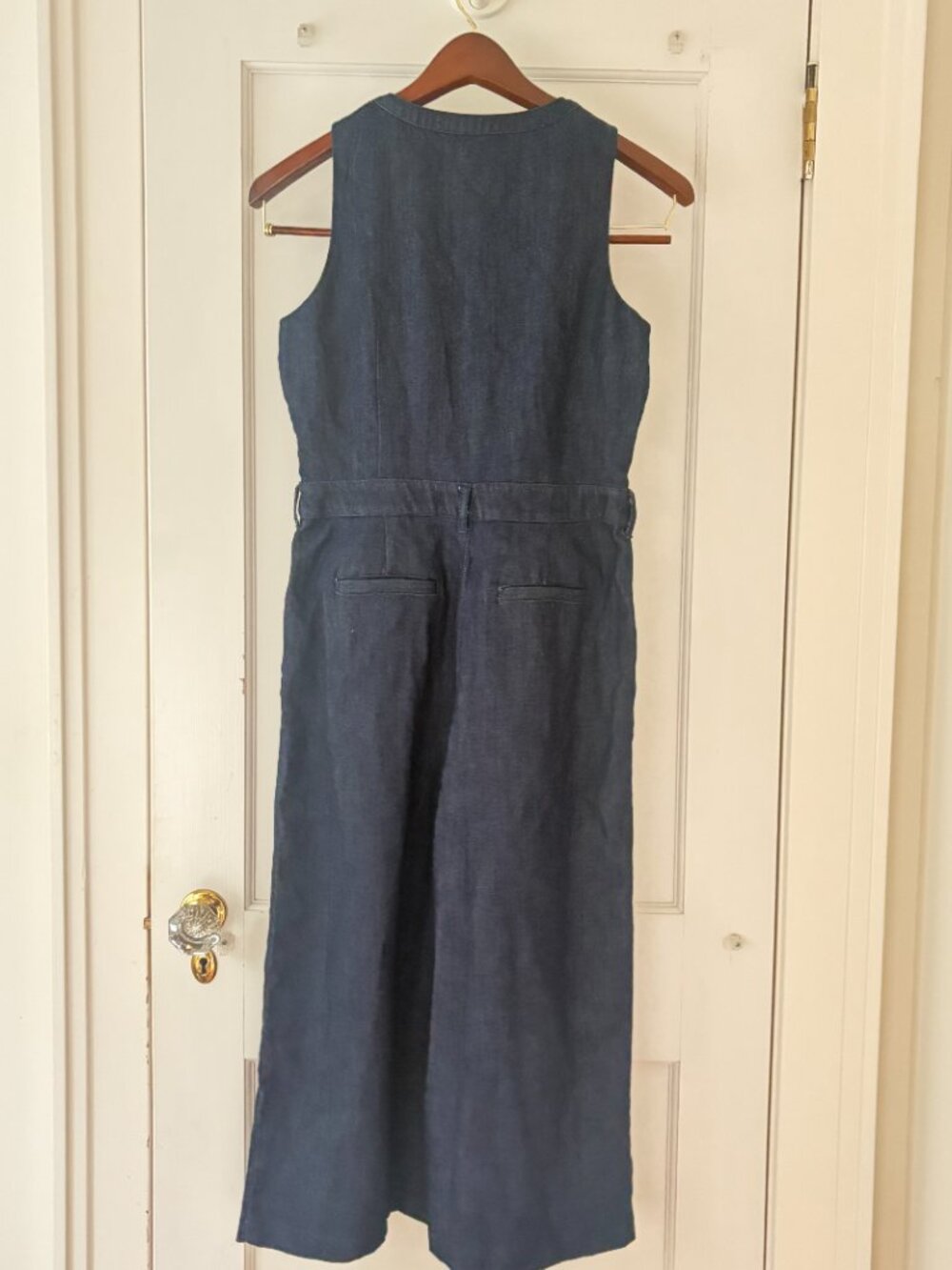 Banana Republic Navy Sleeveless Cropped Jumpsuit Size 6 Petite NWT - Picture 6 of 13